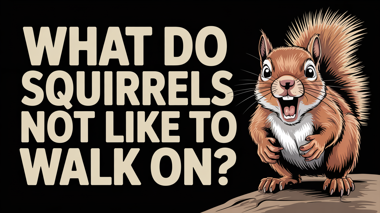 What do squirrels not like to walk on?