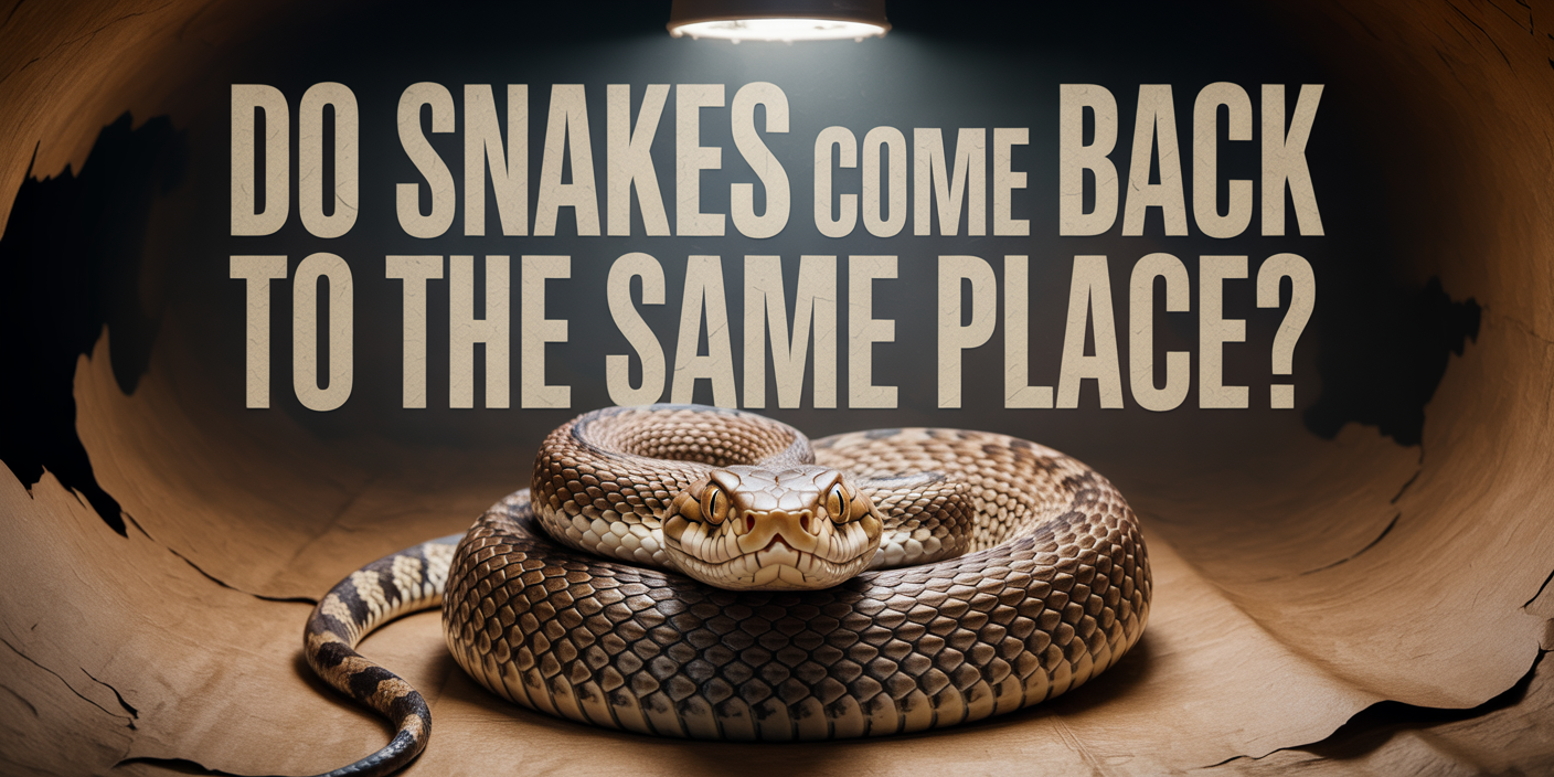 Do snakes come back to the same place?