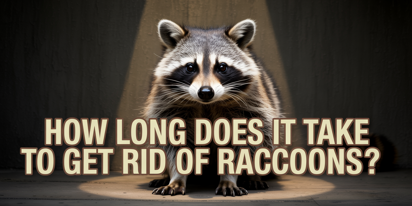 How long does it take to get rid of raccoons?