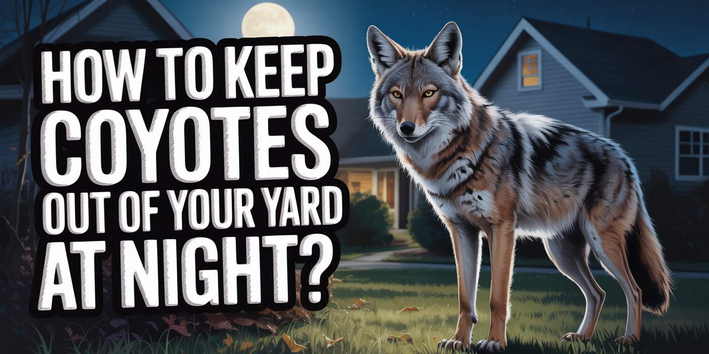 How to keep coyotes out of your yard at night?