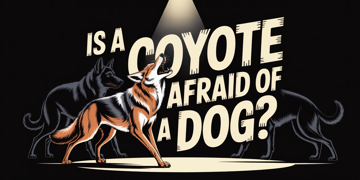 Is a coyote afraid of a dog?
