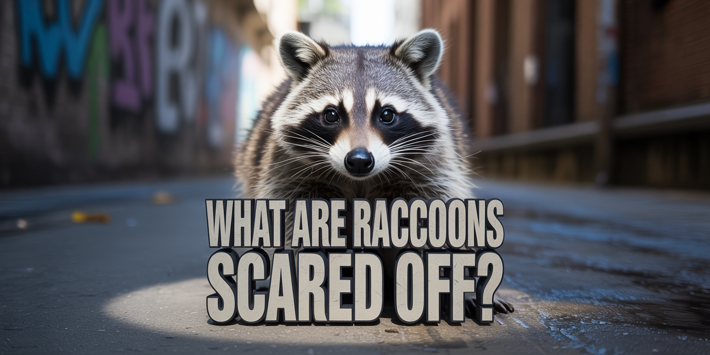 What are raccoons scared off?