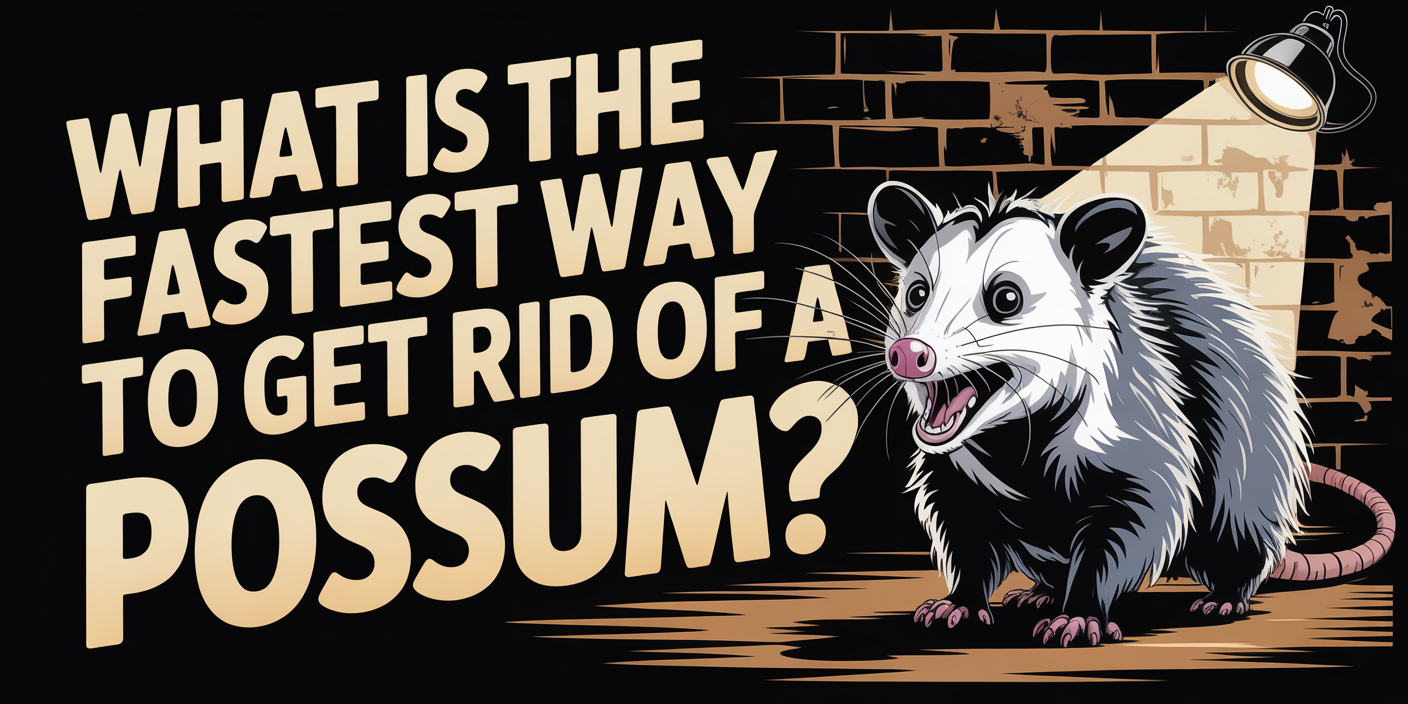 What is the fastest way to get rid of a possum?