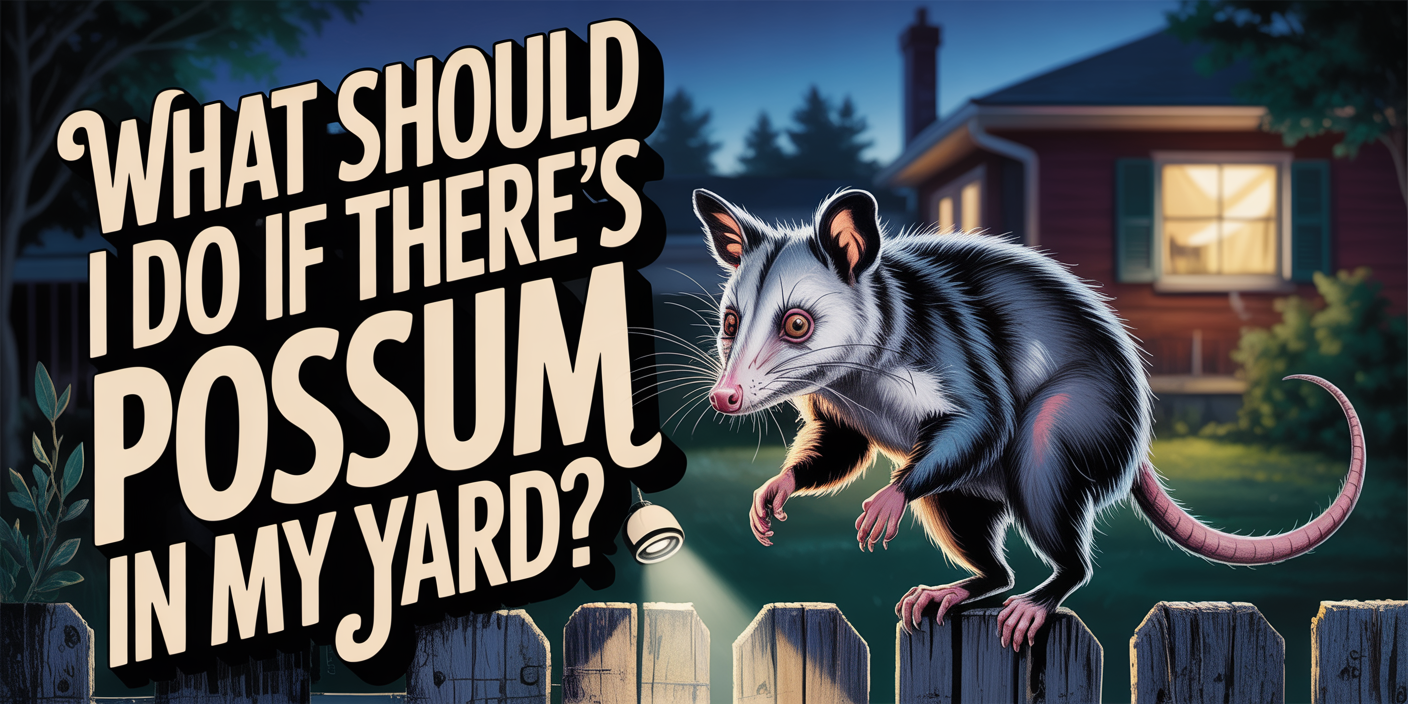 What should I do if there’s a possum in my yard?