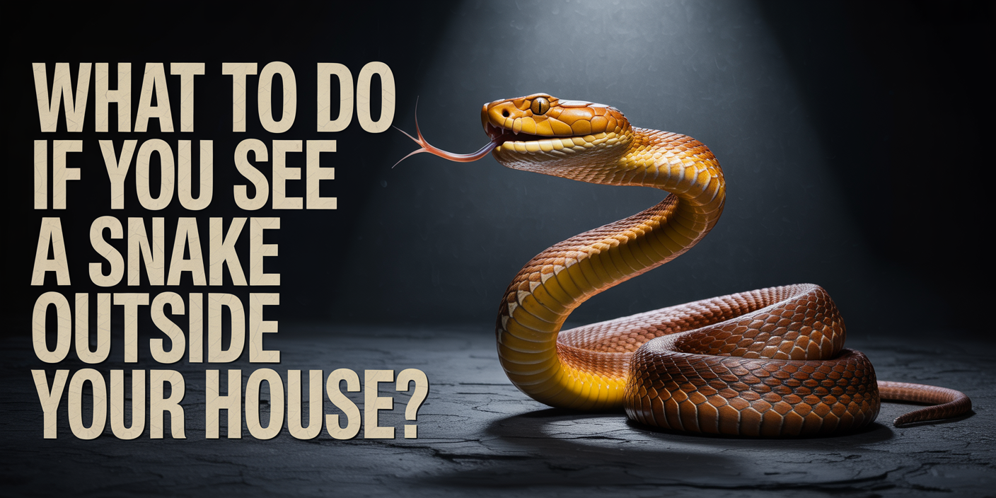 What to do if you see a snake outside your house?
