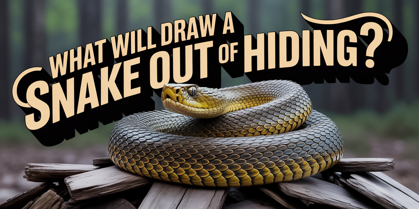 What will draw a snake out of hiding?
