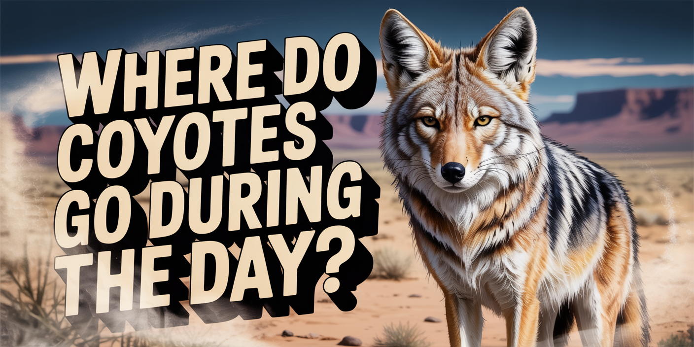 Where do coyotes go during the day?