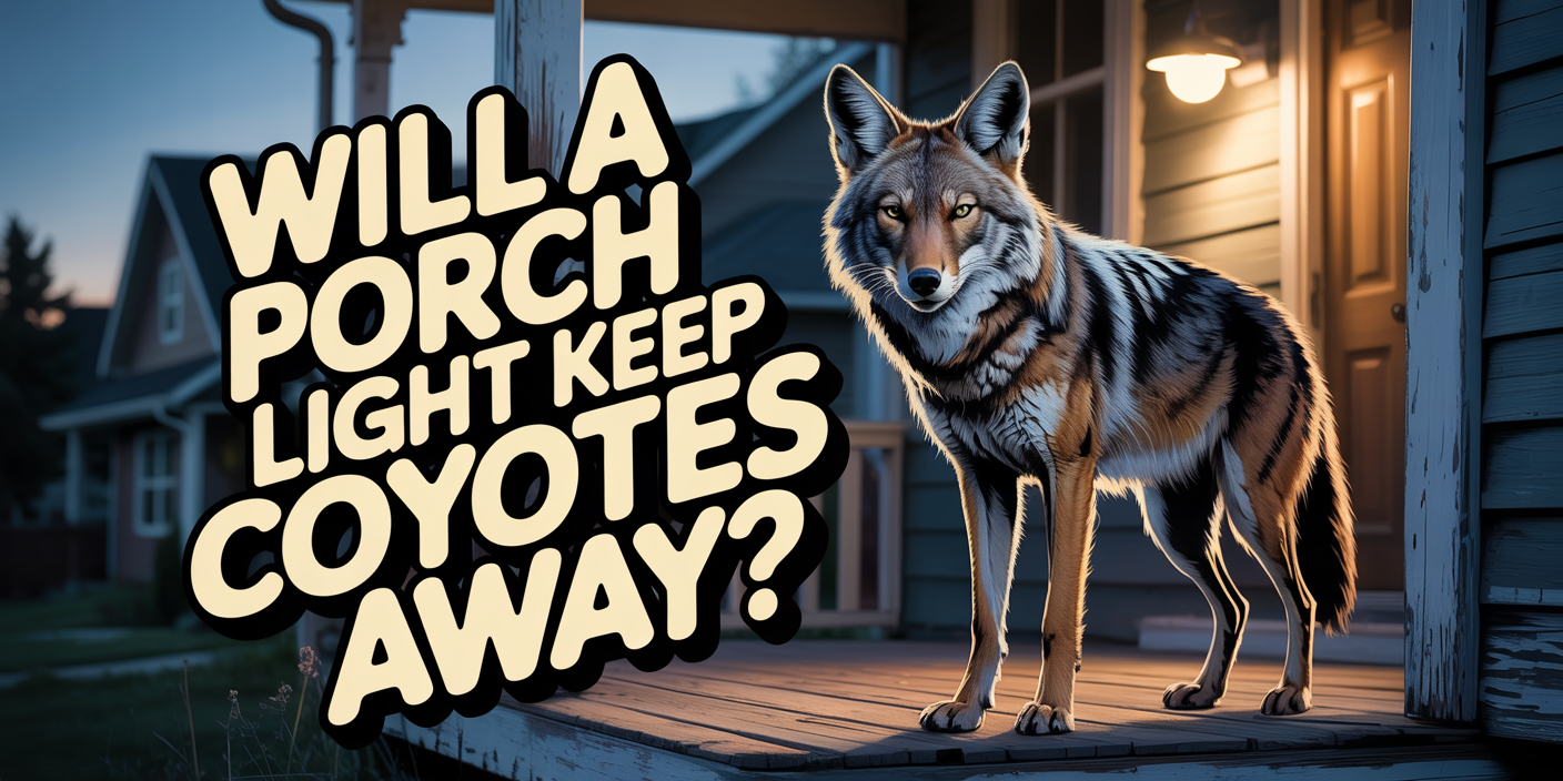Will a porch light keep coyotes away?
