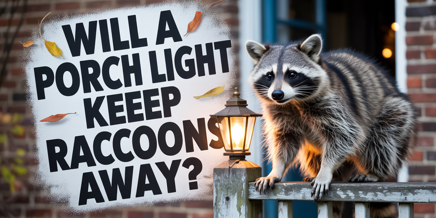 Will a porch light keep raccoons away?