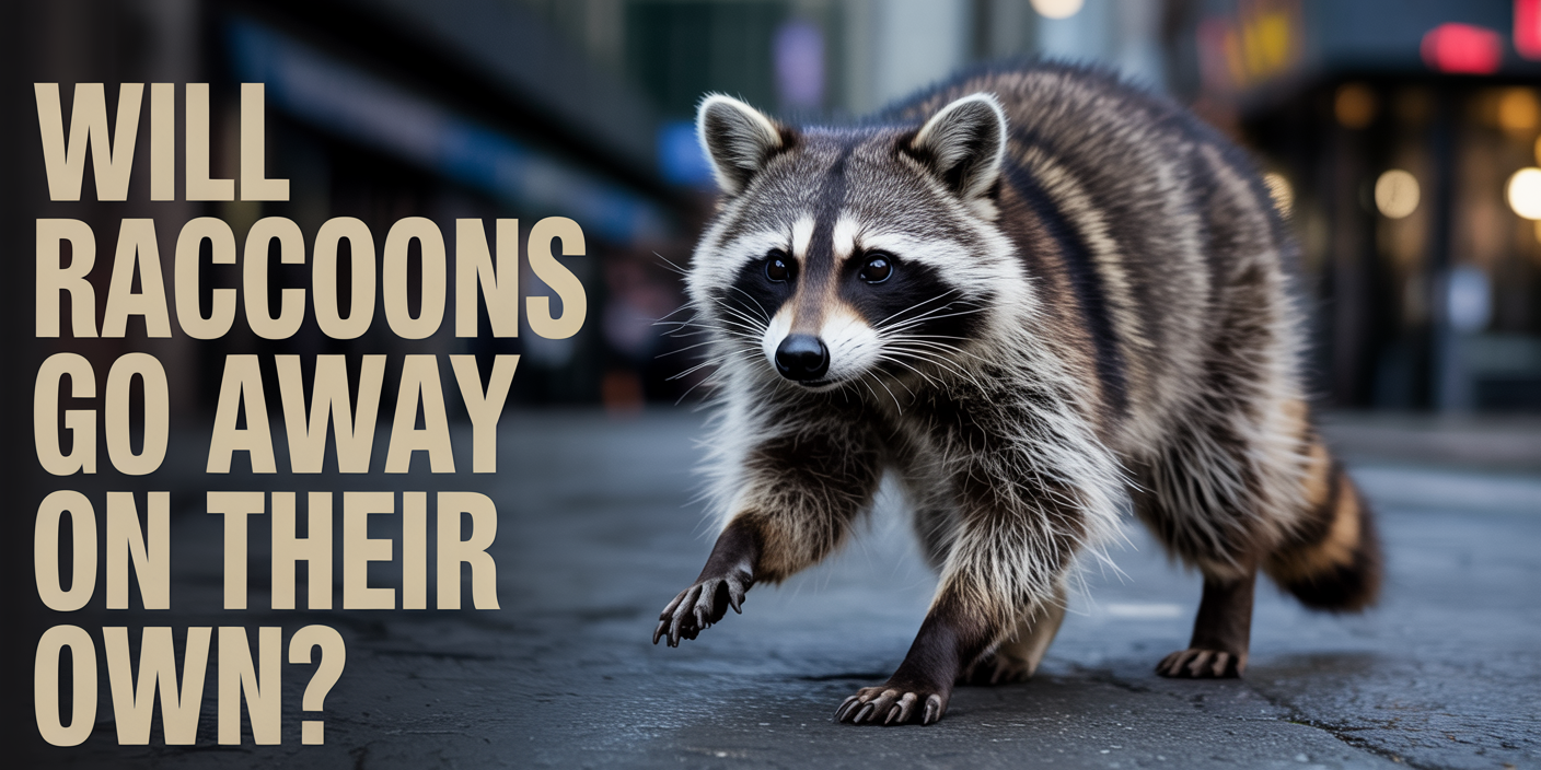 Will raccoons go away on their own?