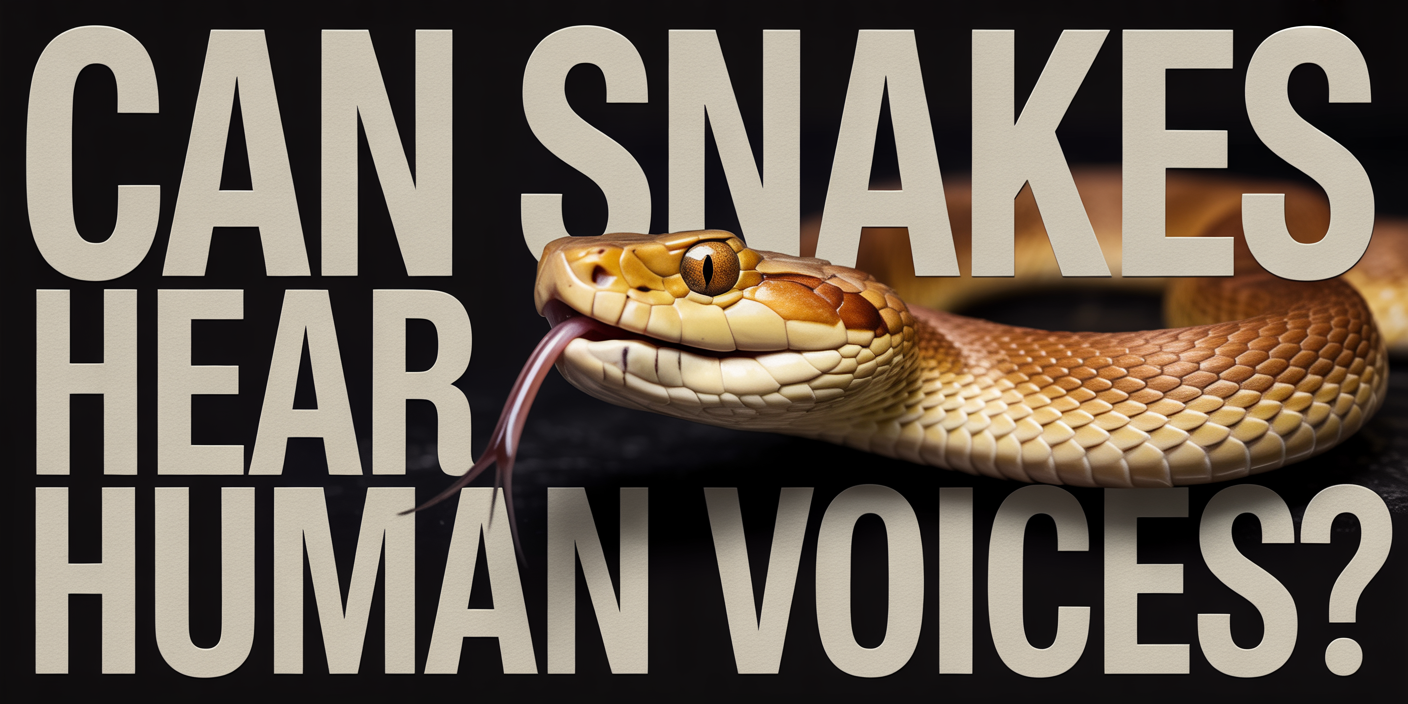 Can snakes hear human voices?