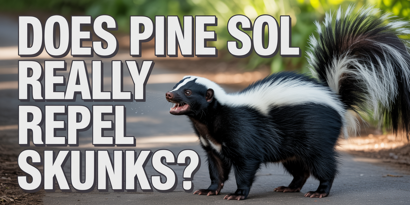 Does pine sol really repel skunks?