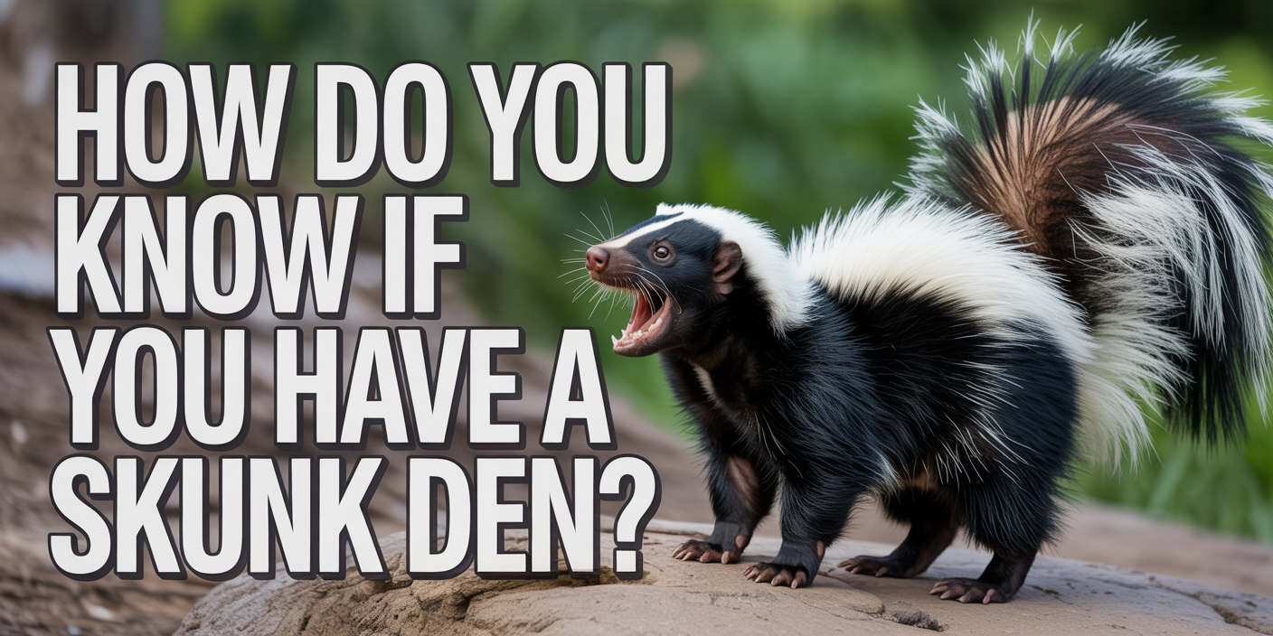 How Do You Know If You Have a Skunk Den?