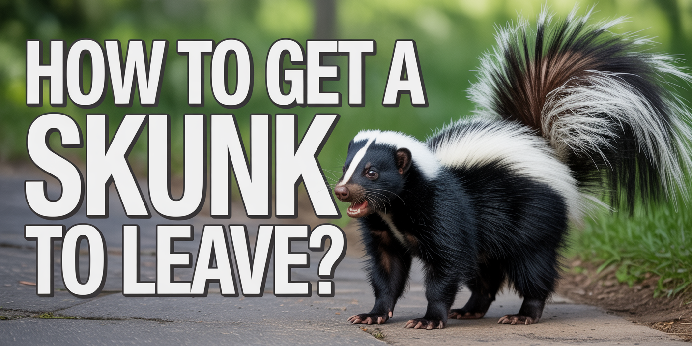 How to get a skunk to leave?