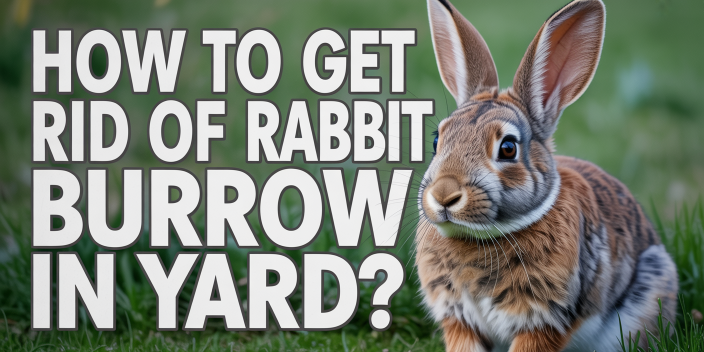 How to get rid of rabbit burrow in yard?