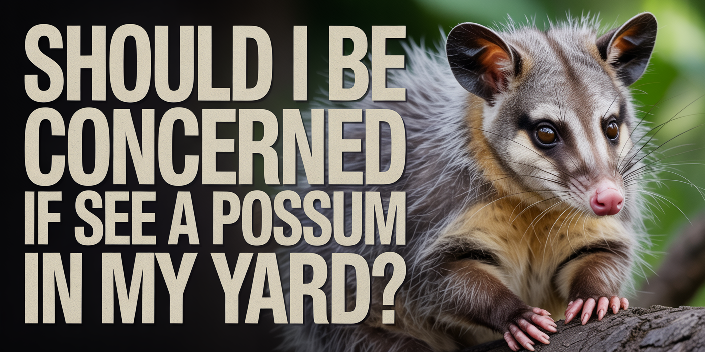 Should I Be Concerned If I See a Possum In My Yard?