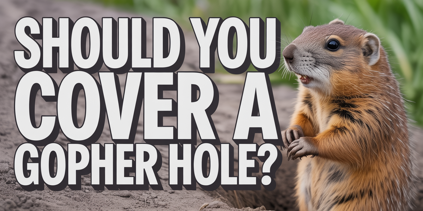 Should you cover a gopher hole?