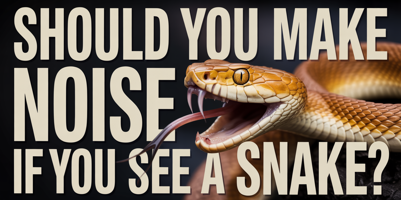 Should you make noise if you see a snake?