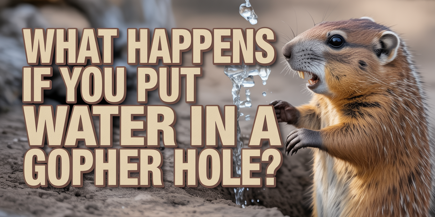 What Happens If You Put Water In a Gopher Hole?