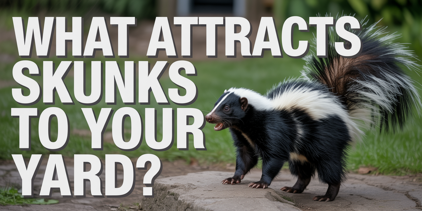 What attracts skunks to your yard?