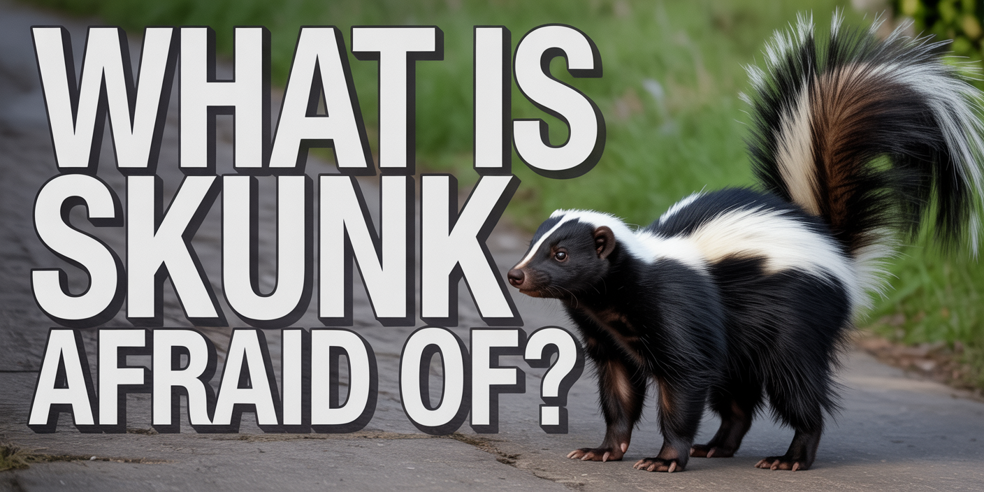 What is skunk afraid of?