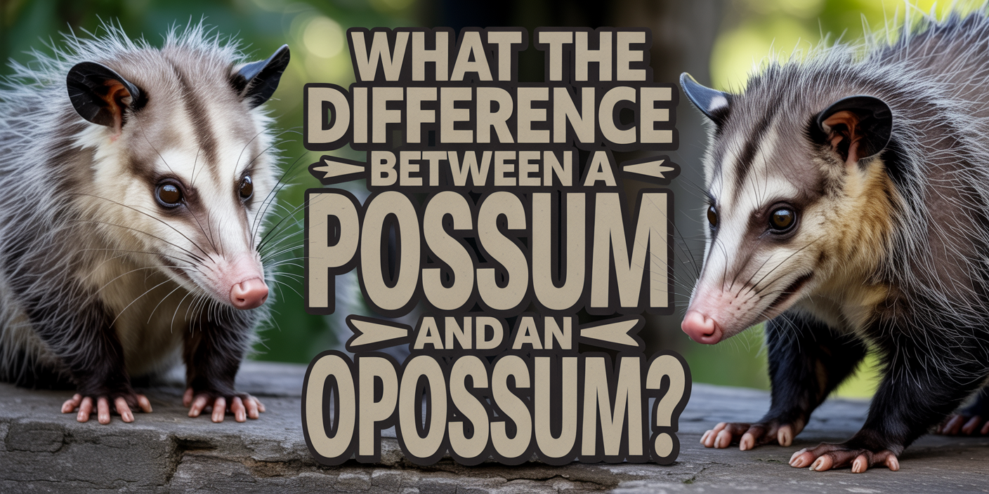 What is the difference between a possum and an opossum?