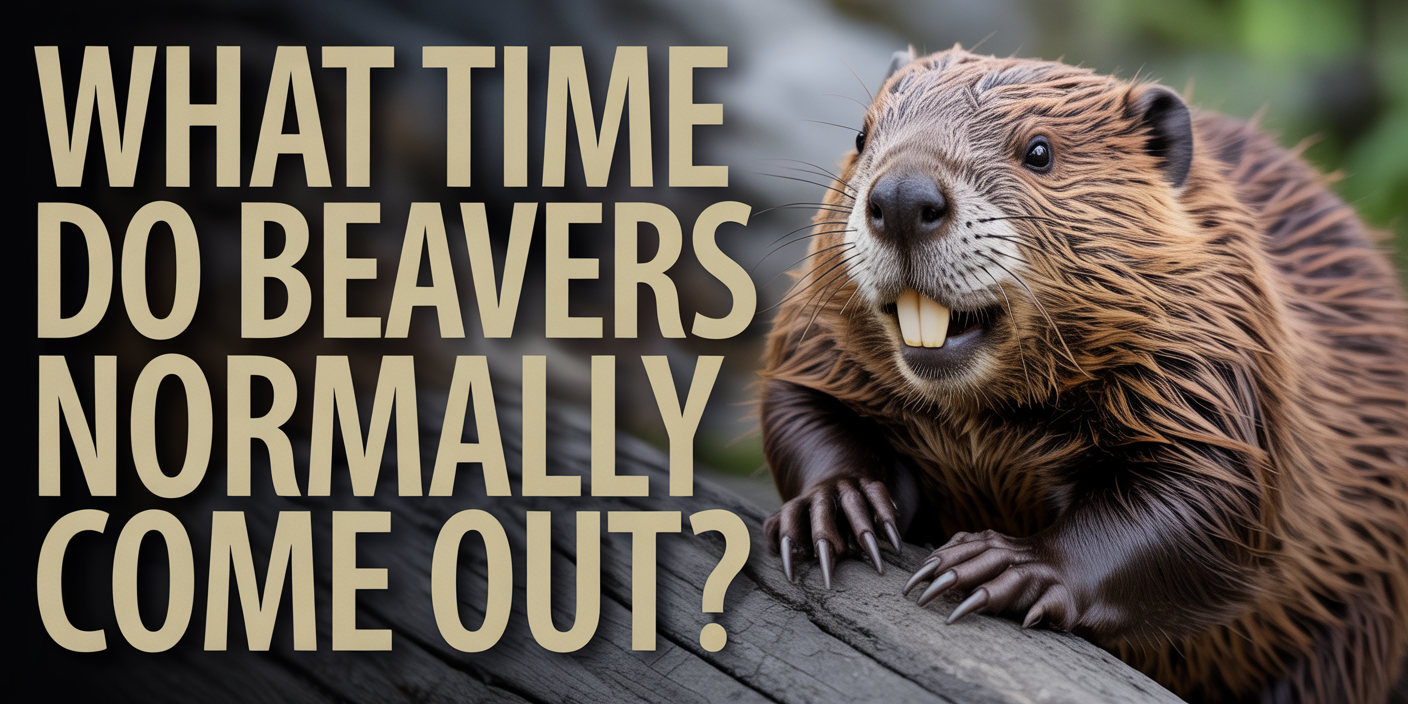 What time do beavers normally come out?