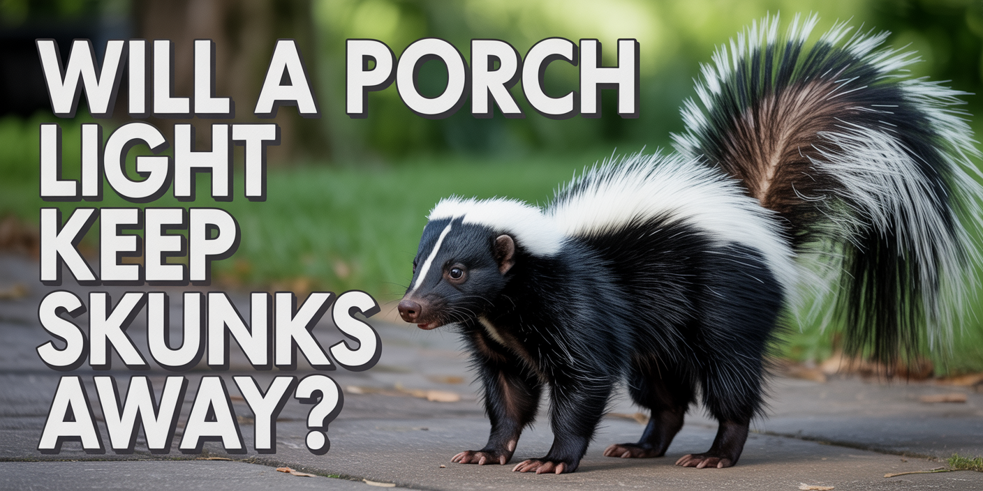 Will a Porch Light Keep Skunks Away?