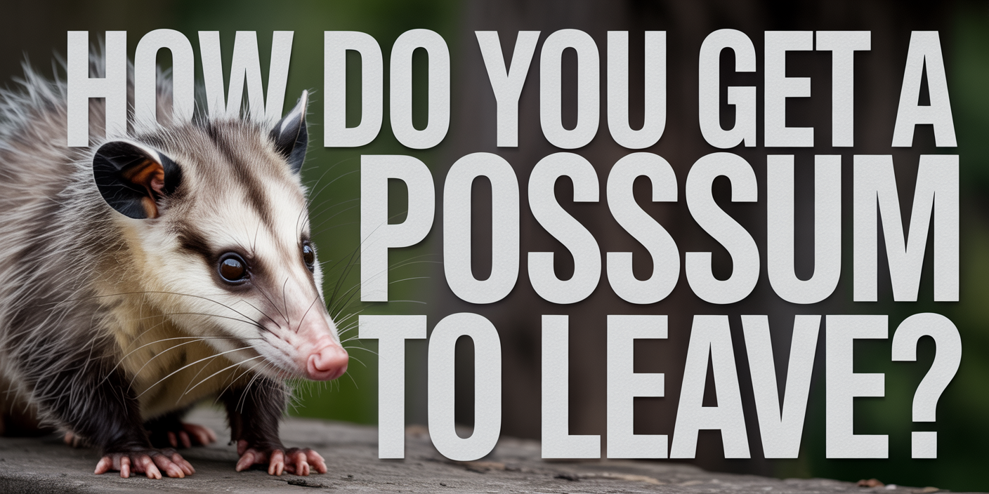 How do you get a possum to leave?