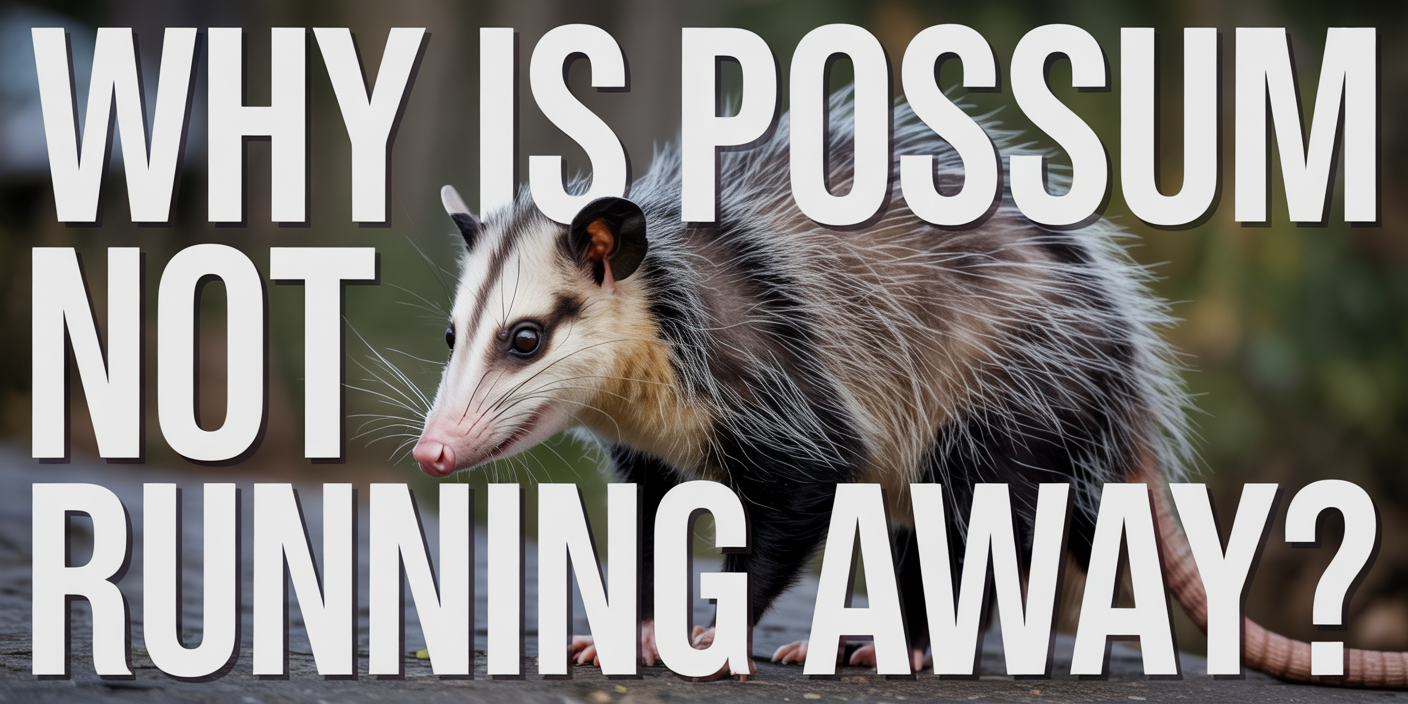 Why is possum not running away?